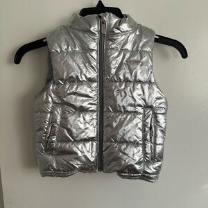 DKNY Metallic Silver Kids Vest